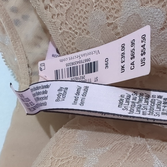 Soutien-gorge Victoria's Secret Body By Victoria - Taille 36D, Gris, Très Bon état